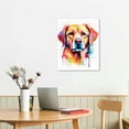 thumbnail image 2 of PIKWEEK Lovely Dog Canvas Wall Art,Pet Canvas Painting Puppy Artwork,Abstract Dog Art Print Colorful Art Print - Art Print -Samoyed Watercolor Art Print - Colorful Border 16x20 in, 2 of 4