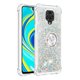 thumbnail image 2 of Funda para Xiaomi Redmi Note 9S/Note 9 PRO con Brillo Líquido Flotante, Purpurina, Parachoques y Anillo Giratorio Soporte, 2 of 5