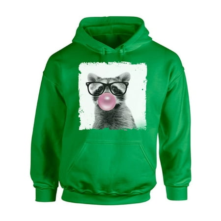 Awkward Styles Raccoon Chewing Gum Animal Themed Clothes Raccoon with Gum Hoodie Animal Hoodie for Woman Funny Animal Gifts Raccoon Clothing Cute Animals Best Unisex Gifts Cute Hoodie