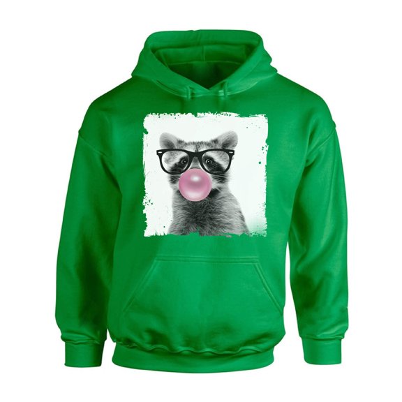 Awkward Styles Raccoon Chewing Gum Animal Themed Clothes Raccoon with Gum Hoodie Animal Hoodie for Woman Funny Animal Gifts Raccoon Clothing Cute Animals Best Unisex Gifts Cute Hoodie Crewneck