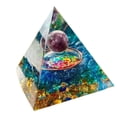 thumbnail image 4 of Reiki Chakra orgonita pirámide amatista peridoto curación Piedra Natural orgón generador Ehuebsd de energía pirámide herramienta de meditación 6cm, 4 of 6