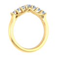 thumbnail image 2 of 1/2 Carat 7-Stone Diamond Wedding Band Ring in 14K Yellow Gold (Ring Size 6.5) (SI1-SI2 Clarity), 2 of 4