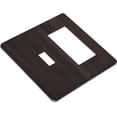 thumbnail image 3 of Nadoabtm Outlet Covers Rustic Vintage Dark Brown Wood Grain 1 Toggle 1 Rocker Combination Decorative Wall Plate Light Switch Cover Plate Electrical Switch Plates for Farmhouse Home Decor, 3 of 8