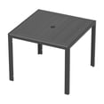 thumbnail image 6 of Ciokea 5 Piece Aluminum HDPS Outdoor Dining, Patio Table with Umbrella Hole & Stackable Chairs, All-Weather HDPS Furniture for Backyard, Poolside, Gray, 6 of 6