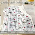 thumbnail image 6 of Shih Tzu Sherpa Throw Blanket - Super Soft Fuzzy Cozy Warm Red Hearts Dog Blanket Thick Plush Fluffy Blankets for Teen Girls Women Couch Bed Sofa Chair Men Boys Gift (Throw, 50x60 Inches), 6 of 6