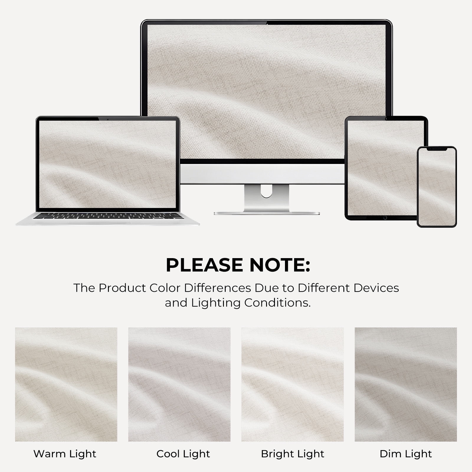 100% Blackout Curtains for Bedroom,Set of 2 Panels,96inch Length Faux Linen Thermal Insulated Back Tab Drapes with Room Darkening,50"Wx96"L,Beige