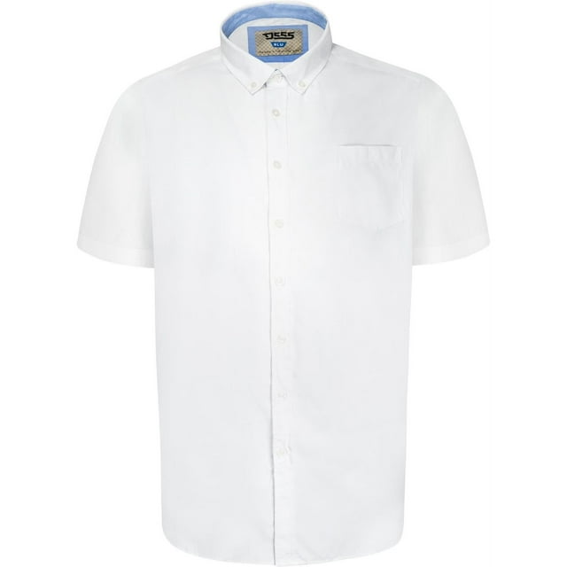 Duke Mens D555 James Oxford Kingsize Short-Sleeved Shirt