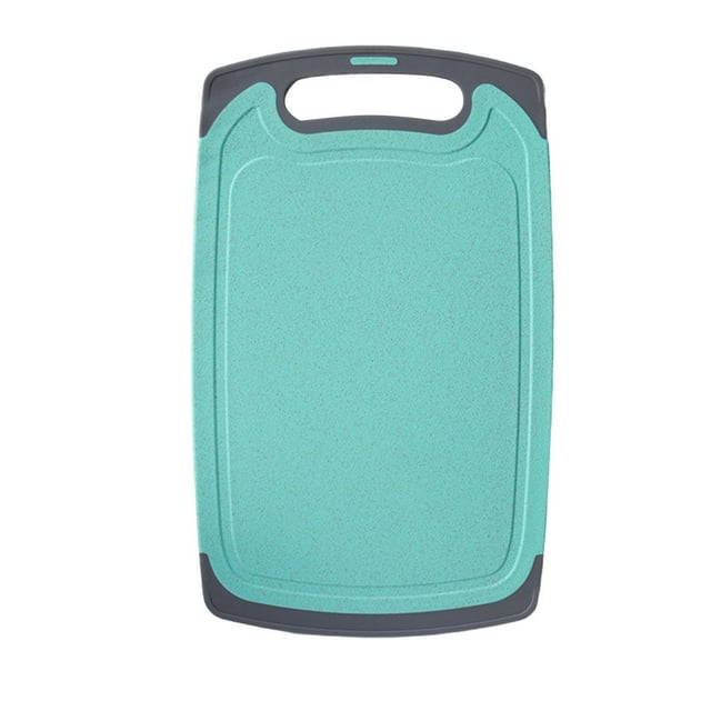 Cutting Boards for Kitchen Plastic Cutting Boards for Kitchen Dishwasher Safe Double-Sided Extra Large Cutting Board for Meat Easy Grip Handle Non-Slip with Grinding Area Wood Cutting Board
