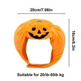 thumbnail image 3 of RnemiTe-amo Cat Halloween Pumpkin Costume Dog Halloween Pumpkin Hat Pet Headdress for Puppy Kitty Apparel Clothes Funny Cosplay Costumes Accessory for Halloween Party Dress Supplies, 3 of 6