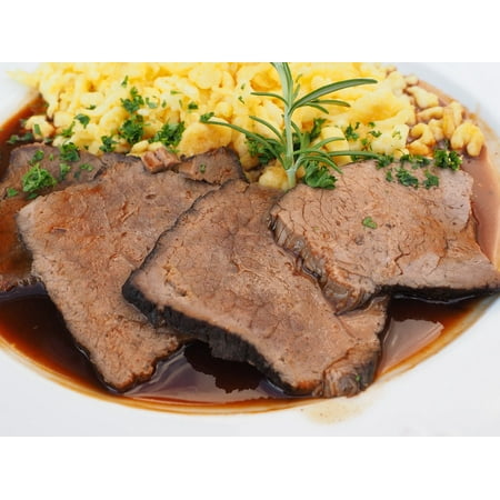 LAMINATED POSTER Braised Roast Meat Meat Dish Pot Roast Sauerbraten Poster Print 24 x (Best Cut Of Meat For Sauerbraten)