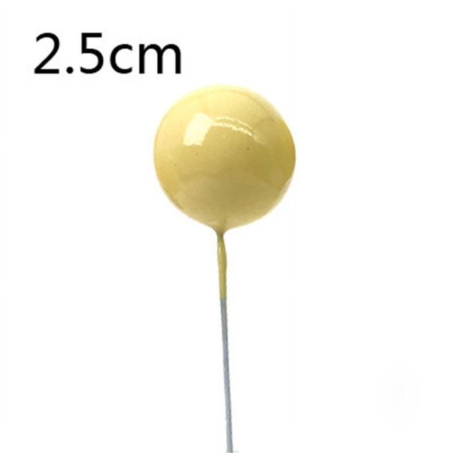 Tarjeta de decoración para tarta con bola dorada y bola plateada, tarjeta con bandera, tarjeta rica para suministros de fiesta, tarjeta rica en complementos