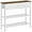 Walnut + White, variant on 29.5" Narrow Console Table with 2 Fabric Drawers, Sofa Table, Small Entryway Table with 3-Tier Storage Shelves, Behind Couch Table, for Living Room, Hallway, Black BB72XG01