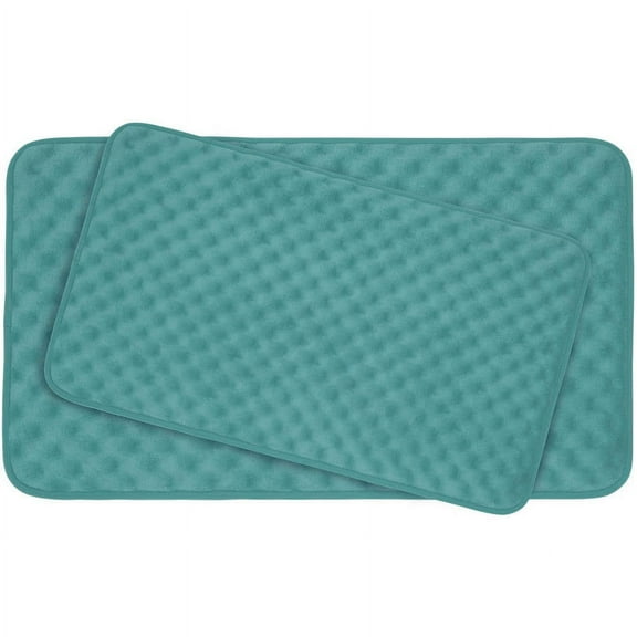 Massage Premium 2-Piece Memory Foam Bath Mat Set