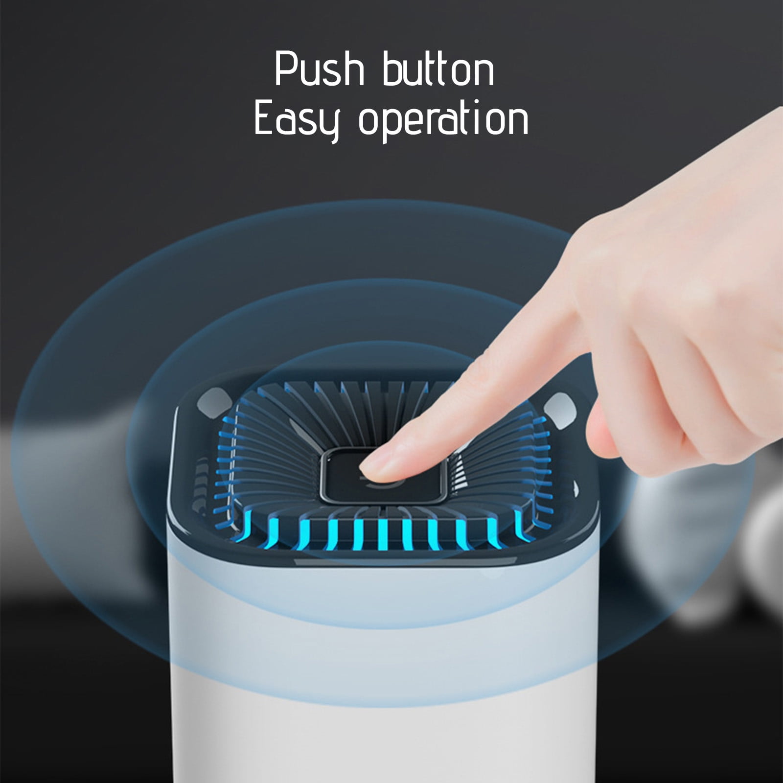 Cevemin 107 sq ft Home Filter Pet Dander Smoke Dust Air Purifier, White