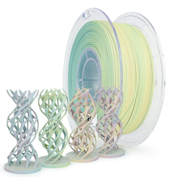 Ziro 3D Tri-color Matte PLA 1.75mm 1kg, Colorful Mist