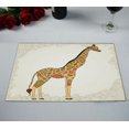 thumbnail image 2 of ABPHQTO Boho Jirafa Animal África Naturaleza Zoo Paisley Doodle Mantel individual para mesa 30x45 cm Paquete de 2., 2 of 2
