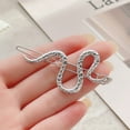 thumbnail image 1 of Horquilla con forma de serpiente con personalidad para mujer, estilo retro, estilo rana, de aleación, con una sola palabra, para flequillo, 1 of 6