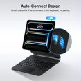 thumbnail image 4 of Funda con teclado Runelk para iPad Pro de 11 pulgadas (M4) 2024 con panel táctil, 4 of 9
