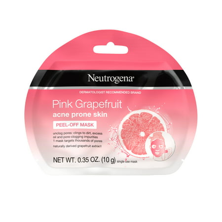 Neutrogena Pink Grapefruit Acne Prone Skin Peel-Off Face Mask, 12