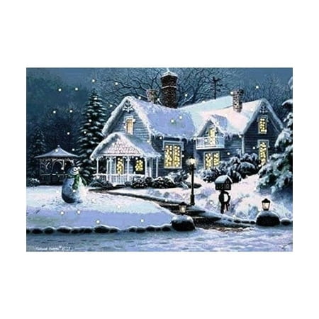 A Fiber Optic Christmas Tapestry With Blinking Lights A Fiber Optic Christmas Tapestry With Blinking Lights