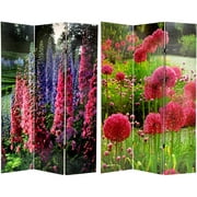 Oriental Furniture 6 ft. Tall French Garden Double Sided Room Divider - 3 Panel
