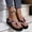 Pink, variant on WIZUTIZ Shower Shoes Women Comfortable Womens Summer Sandals Soft EVA Slide Sandals Platform Heels Shower Shoes BOHO Knitted Beach Slippers Indoor Slides Birthday Gifts