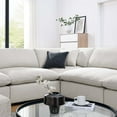thumbnail image 4 of Modular Sectional Sofa Couch, Ivory White, Fabric, Living Kitchen Cafe Bistro Hospitality Restaurant, Modern Contemporary HB34784, 4 of 5