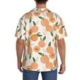 thumbnail image 3 of Yiaed Peaches Print Mens Casual Wrinkle Free Shirts Short Sleeve Button Down Summer Stretch Dress Shirt-4X-Large, 3 of 5