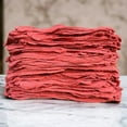 thumbnail image 2 of 100 Pcs Red Shop Towels Jumbo 15x15 Cleaning Rags, A-Grade & Free Shipping, 2 of 17