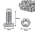 thumbnail image 4 of Invernadero Tuerca Tornillos de Aluminio Reempzo Anti Reparación de Piezas de Reparación Cabecera Tuercas Fijador 50 set Macarena tuercas y tornillos, 4 of 5