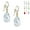 faintest pale blue AB, variant on One Pair 22mm Austrian Crystal Teardrop Earrings - 14K Gold Filled Earwires - Aurora Borealis (AB)