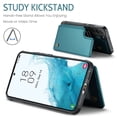 thumbnail image 3 of Feishell for Samsung Galaxy S22 Case with Card Holder, Wallet Case for Women Men with RFID Blocking, Durable PU Leather Kickstand Magnetic Clasp Shockproof Phone Case,Blue, 3 of 9