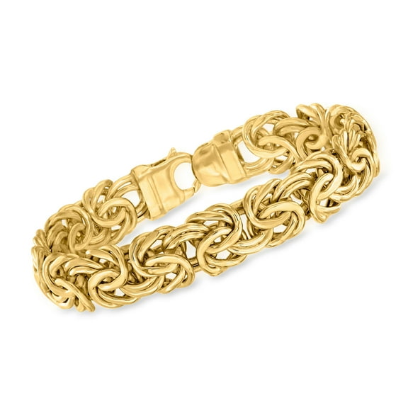 Ross-Simons 10kt Yellow Gold Large Byzantine Bracelet, Women's, Adult