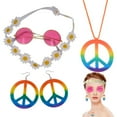 thumbnail image 3 of Accessoires de Costume Hippie Colorés Rétro Années 60 Accessoires de Costume Accessoires de Costume, 3 of 9