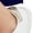 White, variant on Ellos Plus Size 100% Cotton Slub Cap Sleeve A-Line Henley Tee