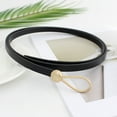 thumbnail image 1 of Women Fashion Versatile Knotted Metal Buckle Solid Color Thin Belt, 1 of 3