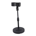 thumbnail image 4 of Soporte para micrófono de escritorio con ajuste de altura de 24 cm a 32 cm, fácil de instalar, resistente para grabación, base redonda ajustable Negro, 4 of 8