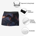 thumbnail image 3 of Sikiie Fire Breathing Dragon Twilight Print Men's Boxer Briefs, Elastic Waistband Boxer Briefs Leggings-XX-Large, 3 of 5