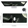 thumbnail image 2 of Heduofu Schoolsupplies Black cat in moonlight Mouse Pad, Mousepad (Cats Mouse Pad) 31.5x11.8 in, 2 of 6