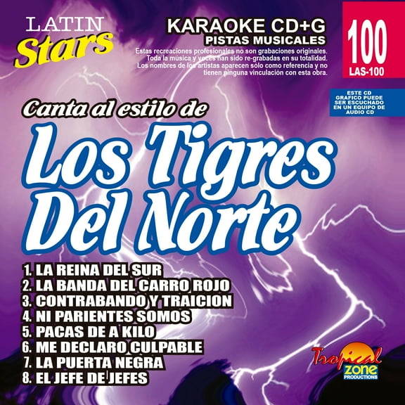 Karaoke Latin Stars 100 Los Tigres Del Norte