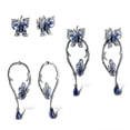 thumbnail image 7 of Silver Colour Earrings For Women Blue Butterfly Design Silver Pendant On Hand And Ear Jewelry Set Gift For Her, 7 of 7