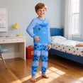 thumbnail image 2 of WAYUTE Girls Pajamas Fall 2 Piece Home Outfit for Kids Long Sleeve Cartoon Print Top and Jogger Pants Comfort Soft Lined Pjs Sleepwear Casual Daily Wear,Multicolour,Size 9 Y-10 Y, 2 of 4
