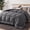 Grey, variant on U by Bedsure White Quilted Comforters Duvet Insert Queen Size, All Season Down Alternative, Soft Bedding, Machine Washable with 8 Corner Tabs ,88x88 inch