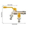 thumbnail image 3 of HaoXun 【2025 Upgrade】Freeze-Proof Outdoor Faucet - Heavy Duty Brass Construction, Leak-Proof Design for All Weather, Easy Install Garden Tap for Yard & Balcony, 3 of 9