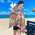 thumbnail image 5 of Coolnut Pretty Flower Beach Towel, Fast Drying Extra Large Sand Free Lightweight Beach Towel Blanket for Swimming,Camping,Picnic,Yoga Gym Sports,31"x71", 5 of 6