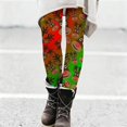 thumbnail image 7 of Christmas Leggings for Women Elastic High Waist Slim Fit Festive Print Thermal Leggings Workout Yoga Pants, 7 of 7