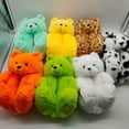 thumbnail image 4 of Pantuflas De Oso De Peluche Para Mujer Sweethay AP006544-09, 4 of 5