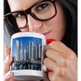 thumbnail image 2 of 3drose, Uae, Dubai, Marina High Rise Buildings., 11oz Two-tone Red Mug, 2 of 6