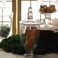 thumbnail image 6 of Balsa Circle Clear 3 Pieces 9" 10" 11" Tall Glass Apothecary Jars with Lids, Wedding Party Candy Gift Packaging Decorations Supplies, 6 of 8
