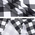 thumbnail image 5 of Coolmee Black&White Checkered Buffalo Plaid Tablecloth, Wipeable Washable Waterproof, Polyester Rectangle Tablecloth Outdoor and Indoor，52 x 52 inches, 5 of 7